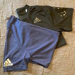 NWOT Large Black Adidas Workout Shirt